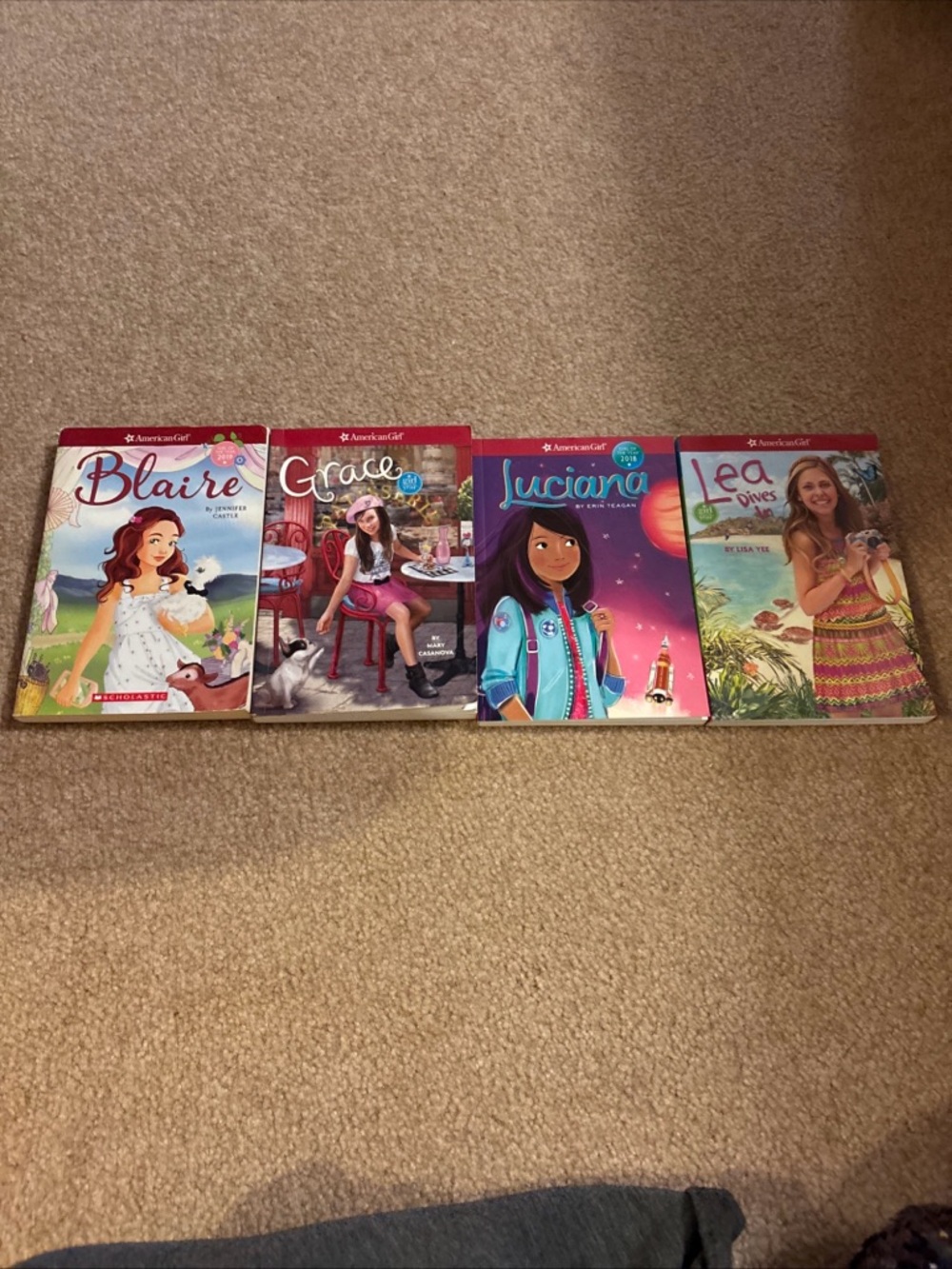 Lot of 4 Girl of The Year Paperback Books American Girl Books
